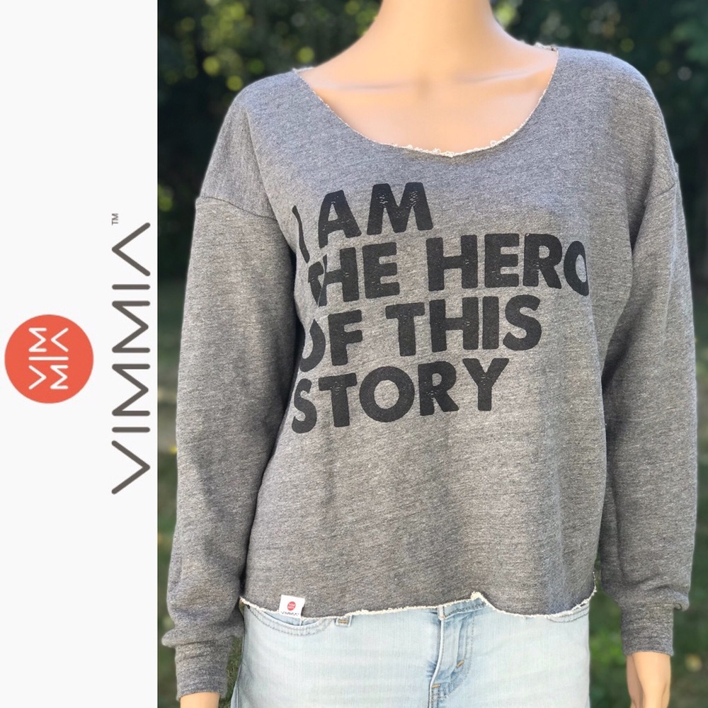 Vimmia ‘I AM THE HERO OF THIS STORY’ Crop Sweater